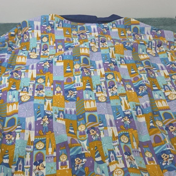 Walt Disney 50th Anniversary Mickey Mouse Button Up - Picture 4 of 5